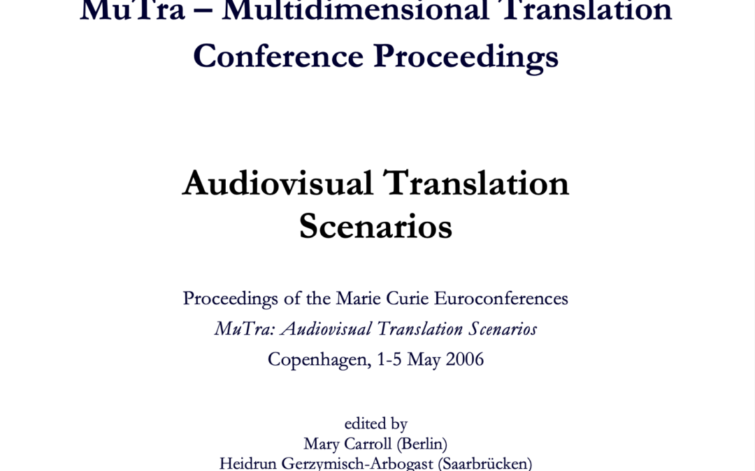 Audiovisual Translation Scenarios